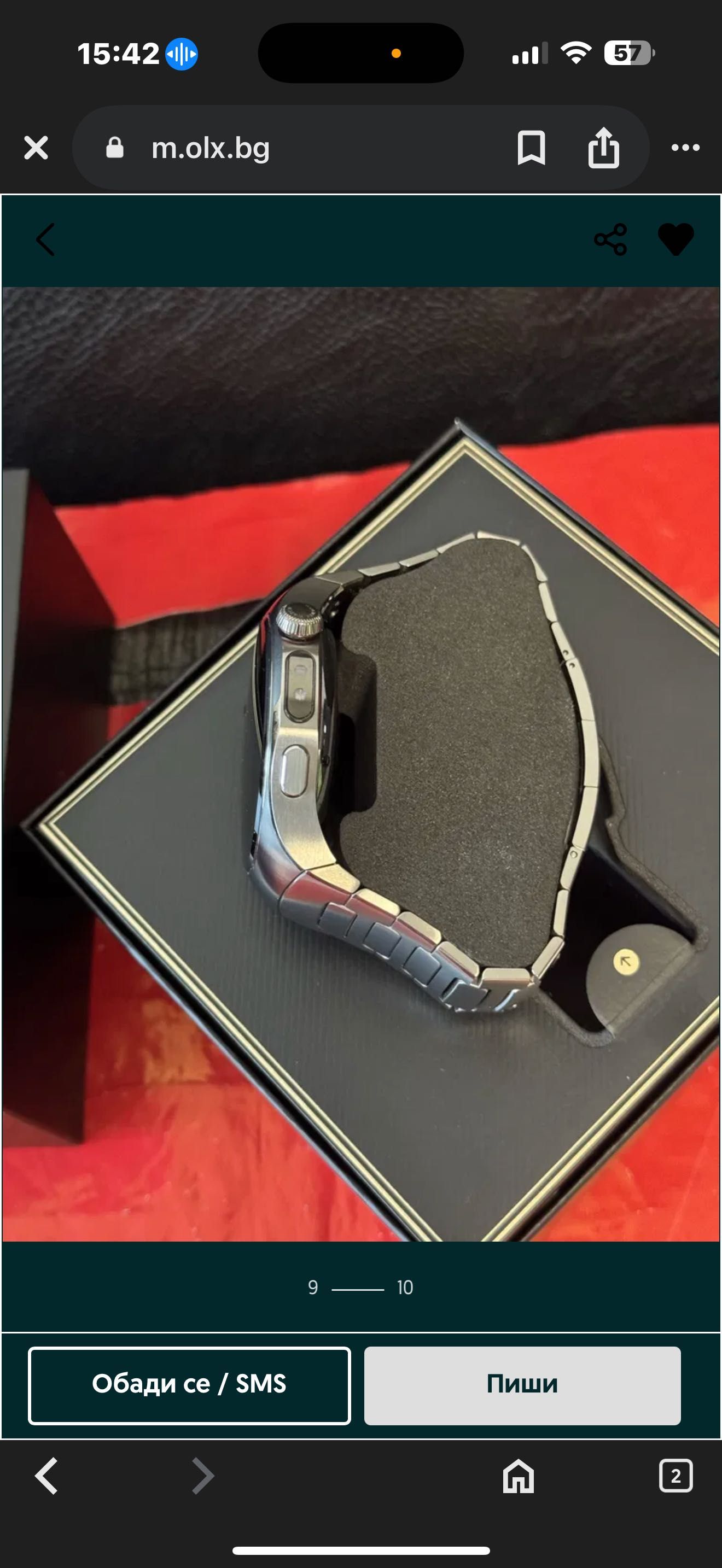 КАТО НОВ 46mm Huawei Watch 5 Гаранция 2027г. Titanium