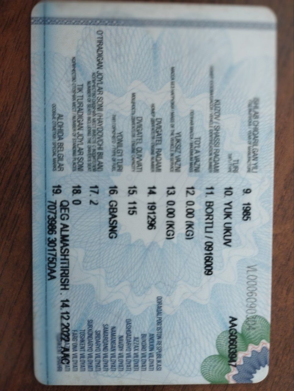 Ogir yuk ortilmagan.Avtomaktabniki
