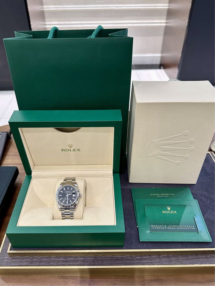 NEW Rolex Datejust 41mm Steel and White Gold 126334