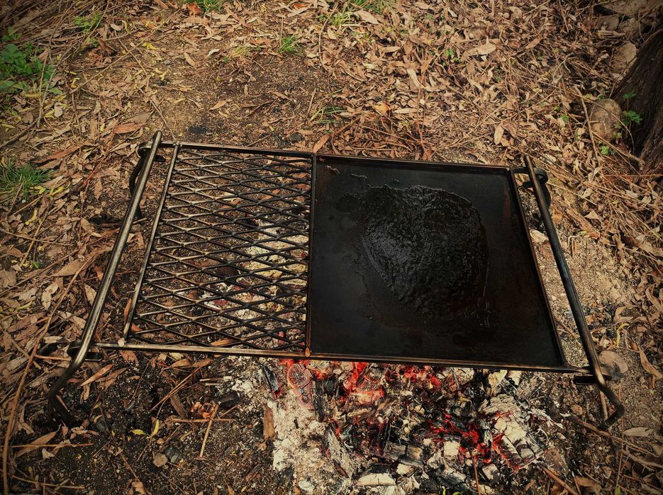 Gratar mare pliabil, cu plita inclusa, camping, bushcraft, outdoor