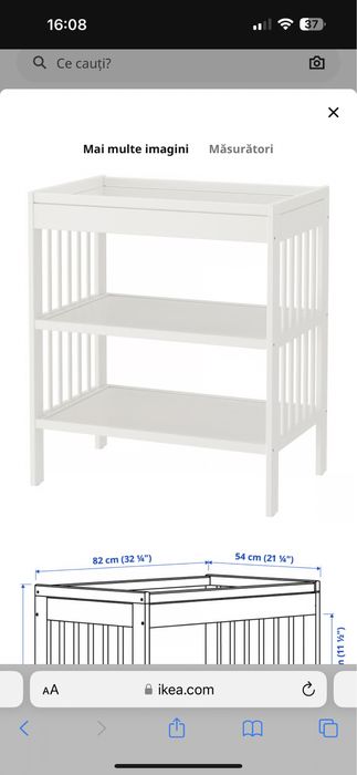 Masa de infasat Ikea Gulliver