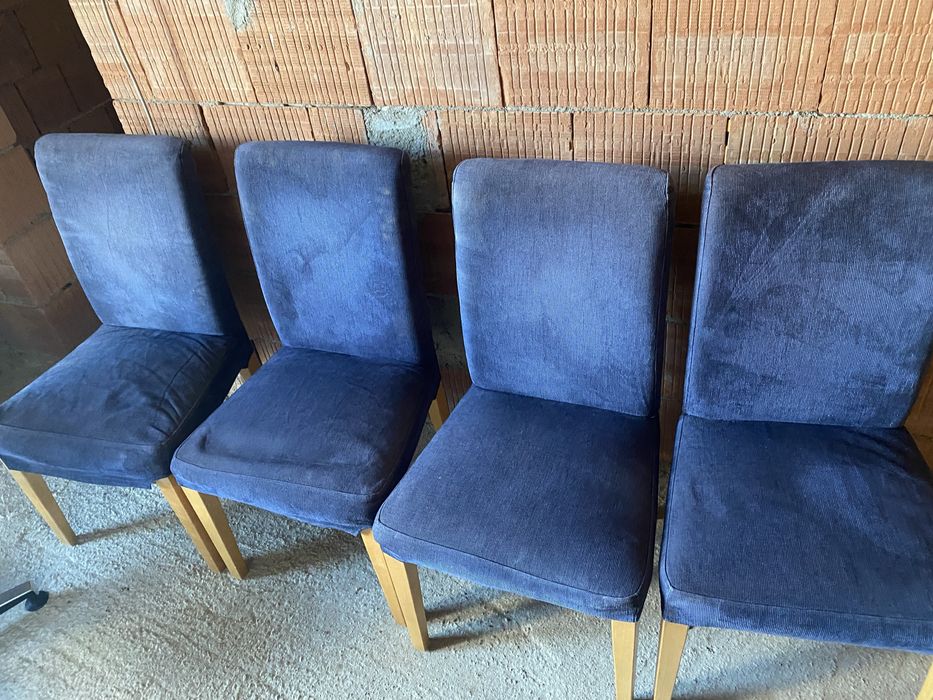 Scaune si masa lemn masiv