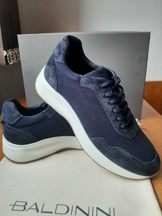 BALDININI Sneakers in Marine Blue Мъжки обувки Балдинини