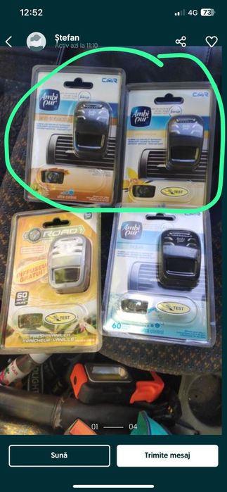 Ambipur Car (odorizant auto) foarte puternic și persistent
