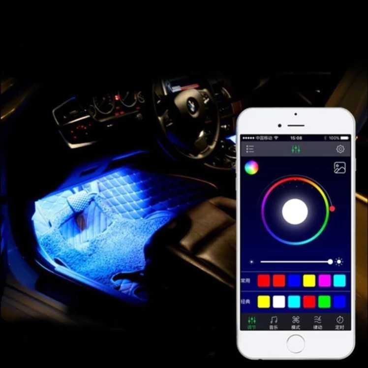 Lumini ambientale RGB interior auto