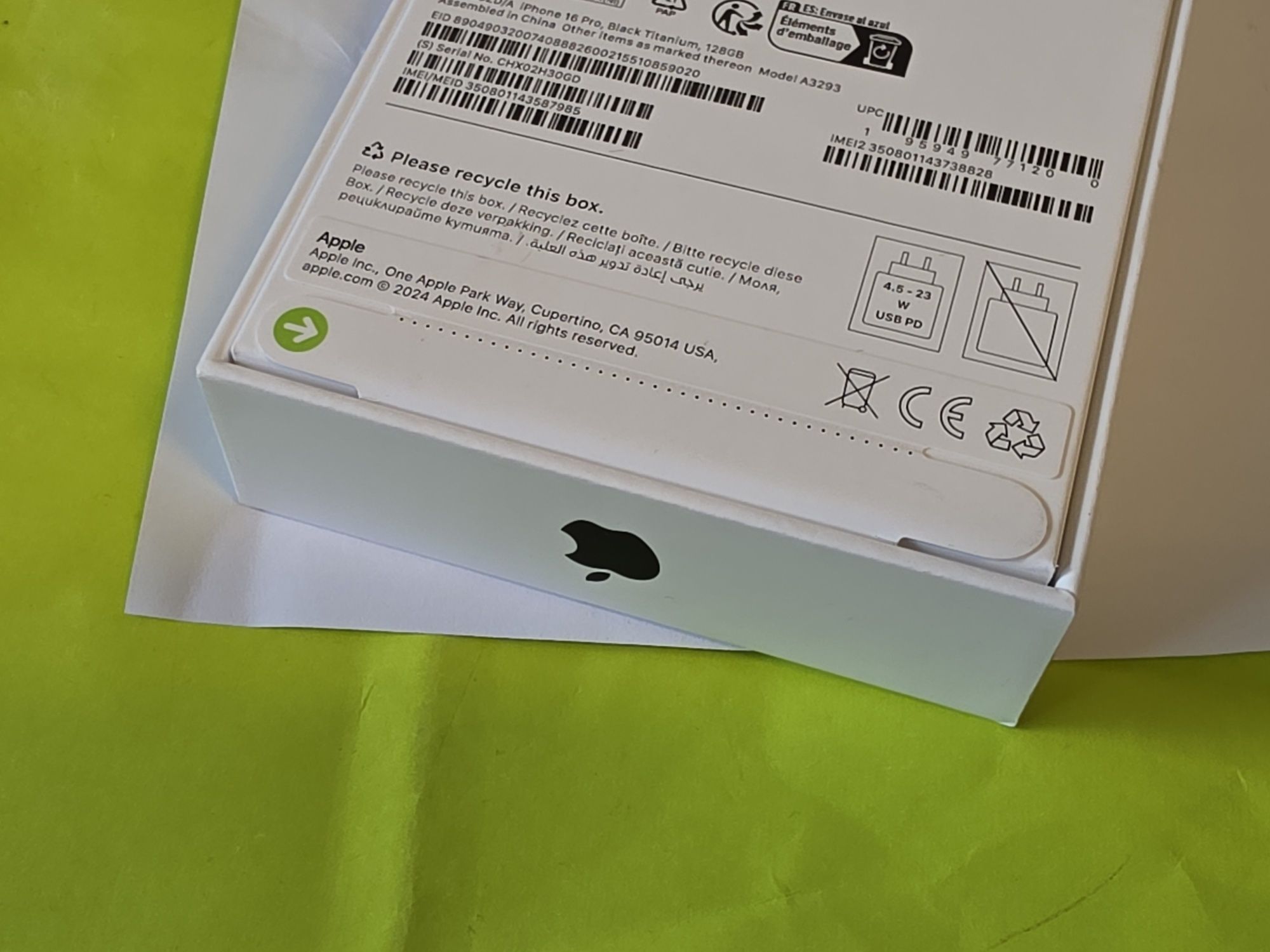 ЗАПЕЧАТАН 128GB iPhone 16 Pro Гаранция от Yettel 3г. до 2028 Natural