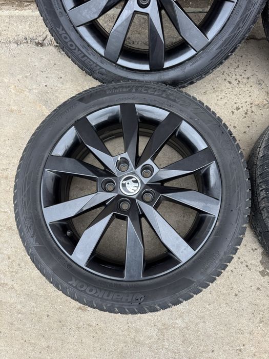 set de jante skoda octavia r17 negre