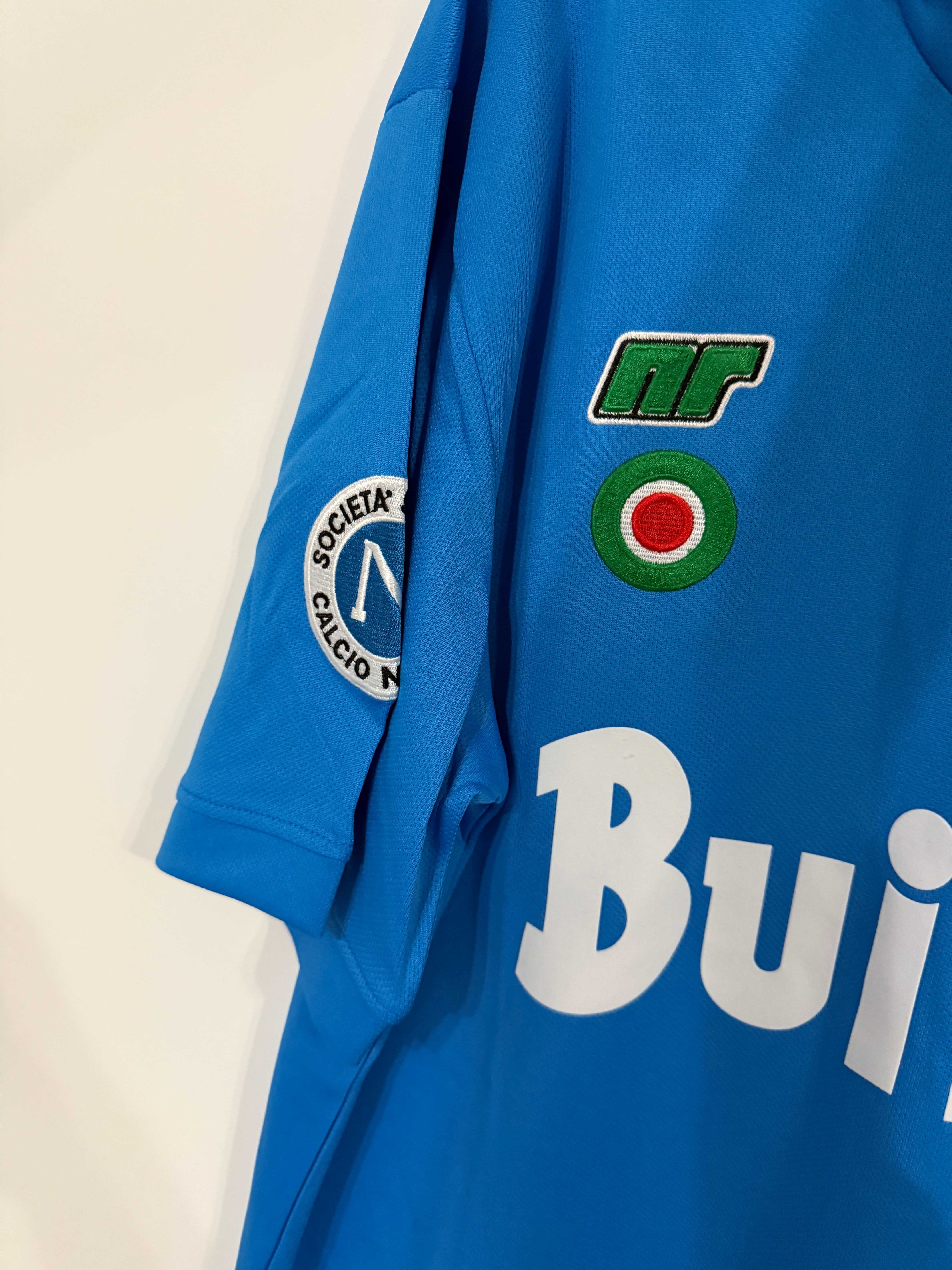 Tricou Maradona Napoli retro fotbal badgeuri serie a