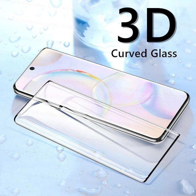 Huawei P60 Pro / 3D ЦЯЛО ЛЕПИЛО Извит стъклен протектор за екран