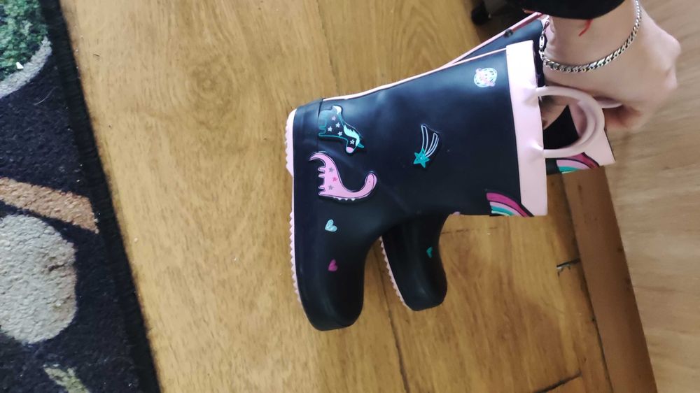 Сладки английски гумени ботуши!Обувани броени пъти!