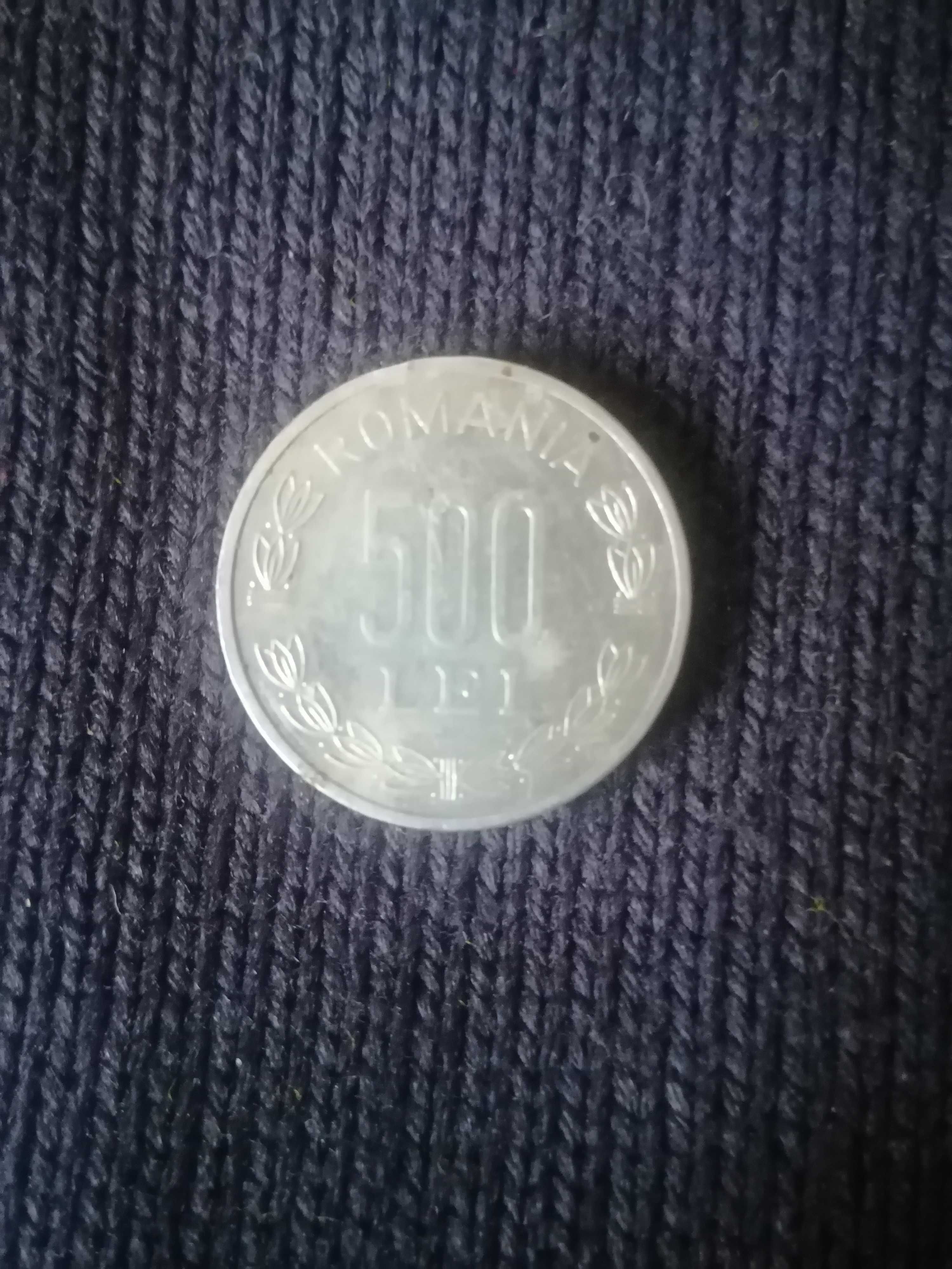 Moneda veche de 500 lei an 2000, trimit si in tara