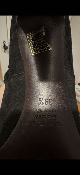 Cizme piele întoarsă 39,5 Del Carlo originale