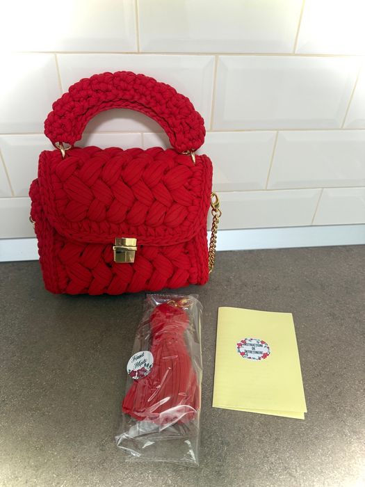 Geanta Handmade calitatea I, Bucuresti, rosie, dama