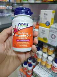 Now Foods, витамин D3, высокоактивный, 50 мкг (2000 МЕ), 120 капсул