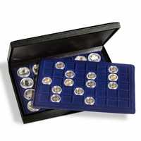 луксозна кутия с 3 броя табли за 90 монети в капсули Presidio