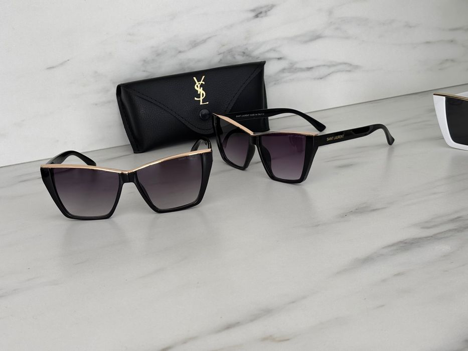 Geanta Y S L  / MK / Guess — Negru / Alb