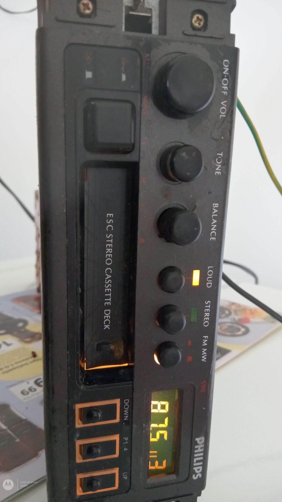 Radio casetofon auto de colecție Vintage Oldtimer Epocă