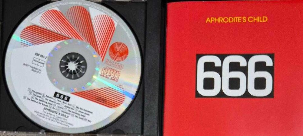 cd aphrodite's child 666 2cd