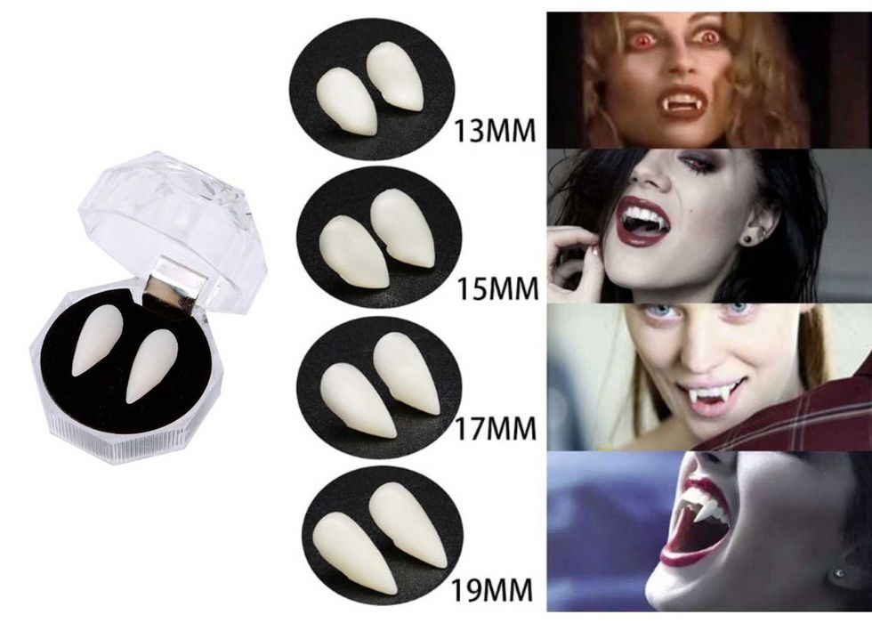 Зубы накладные, вампирские.