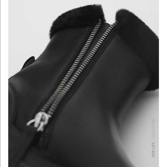 ZARA БОТИ  естествена кожа, чисто нови в кутия, номер  37