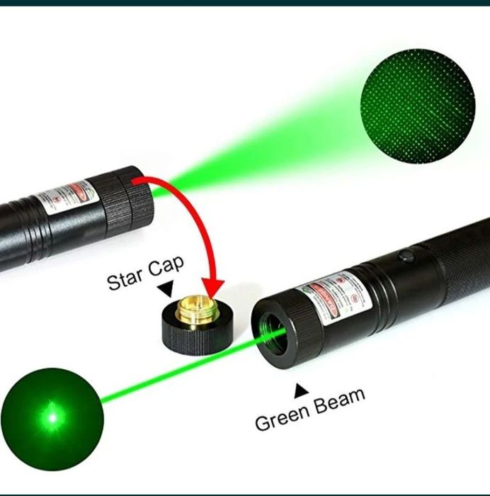 SUPER LASER 3D Verde Profesional Camping, Model 303 Distanta De 10 km!