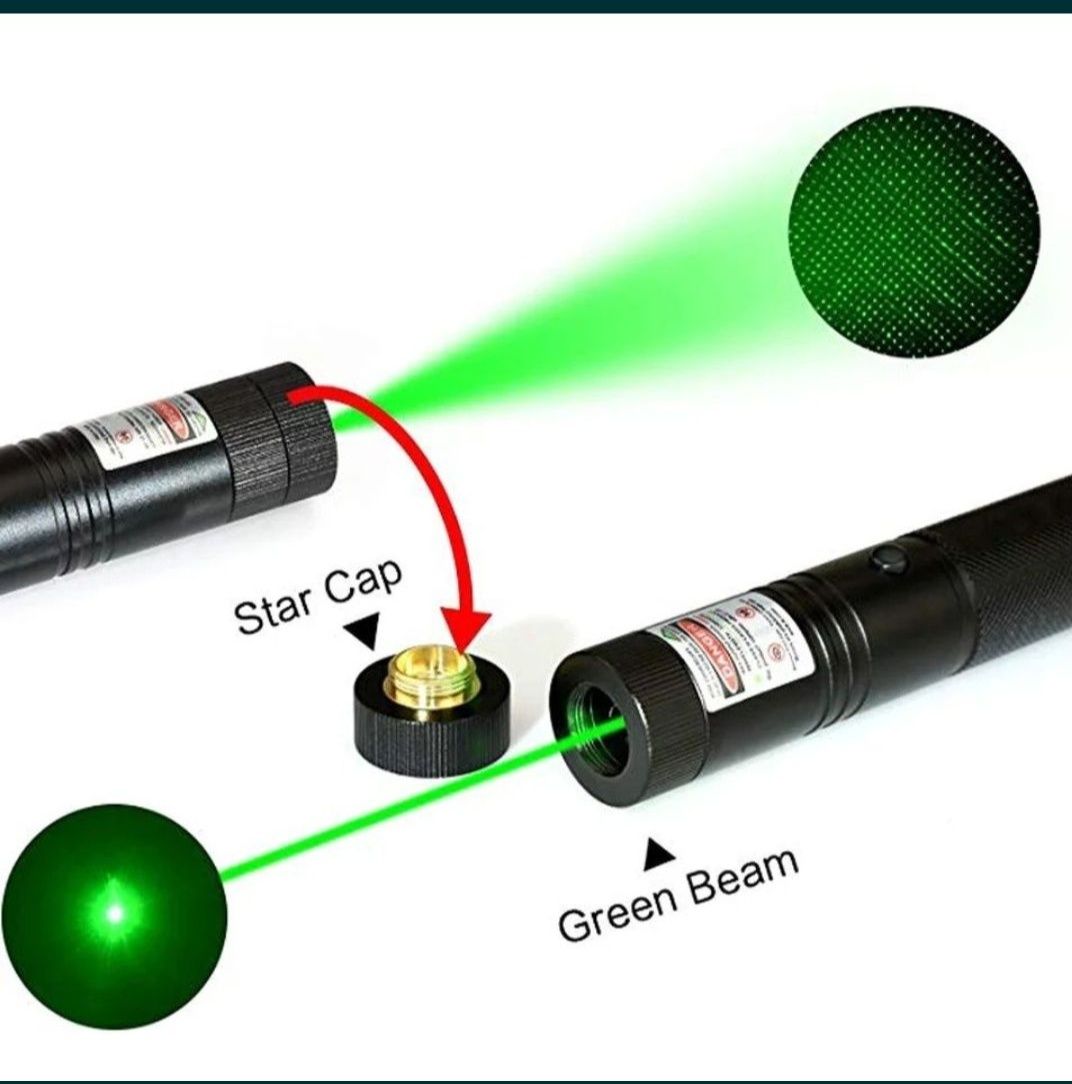 SUPER LASER 3D Verde Profesional Camping, Model 303 Distanta De 10 km!