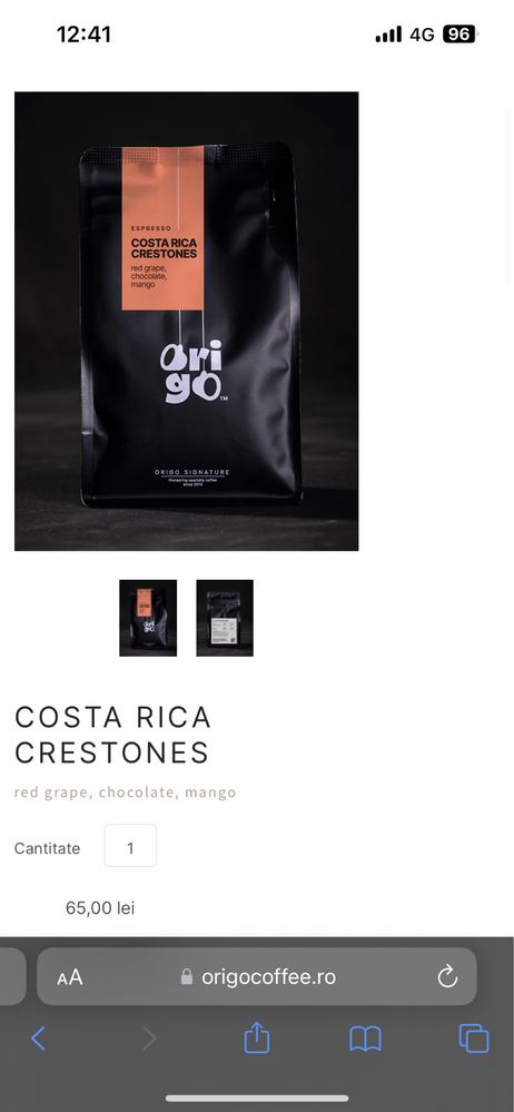 Cafea Costa Rica Crestones