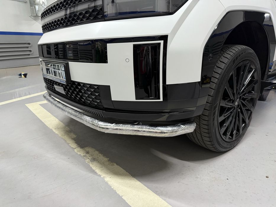 Защита бампера на Hyundai Santa FE Tukson Kreta