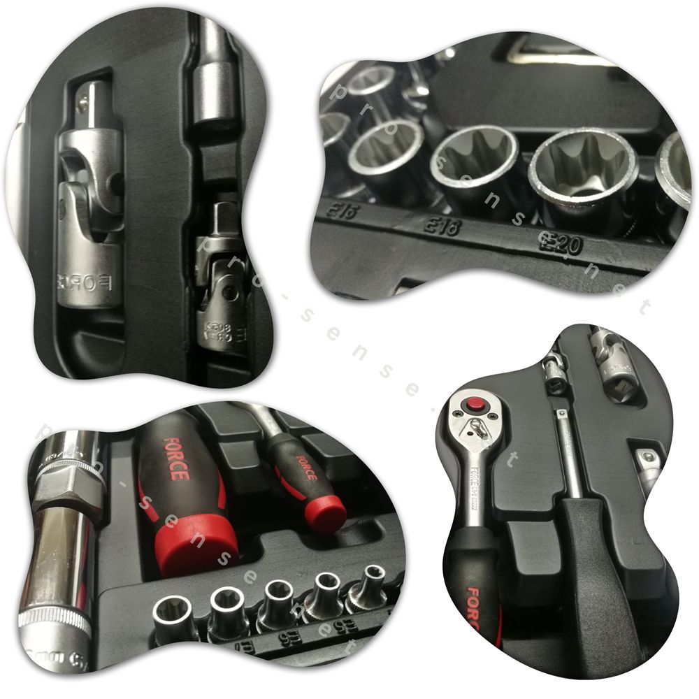 Професионално Гедоре 1/4" - 1/2" 108 части FORCE 41082-5