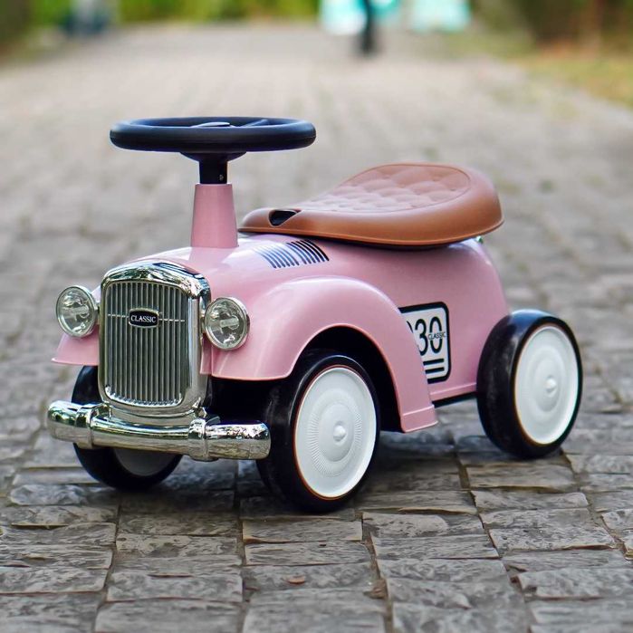 Masinuta premergator Kinderauto BJ665 Baby Car cu roti moi Pink