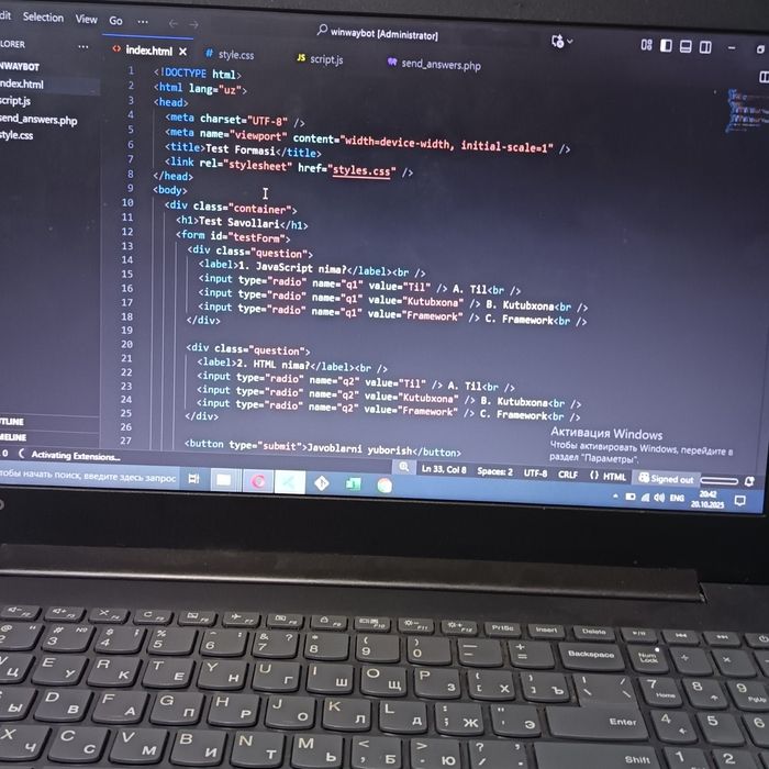Web dasturlash xizmati