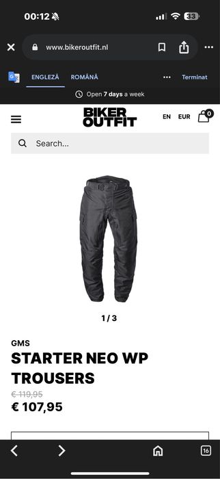 Pantaloni Moto GMS ,noi ,originali !