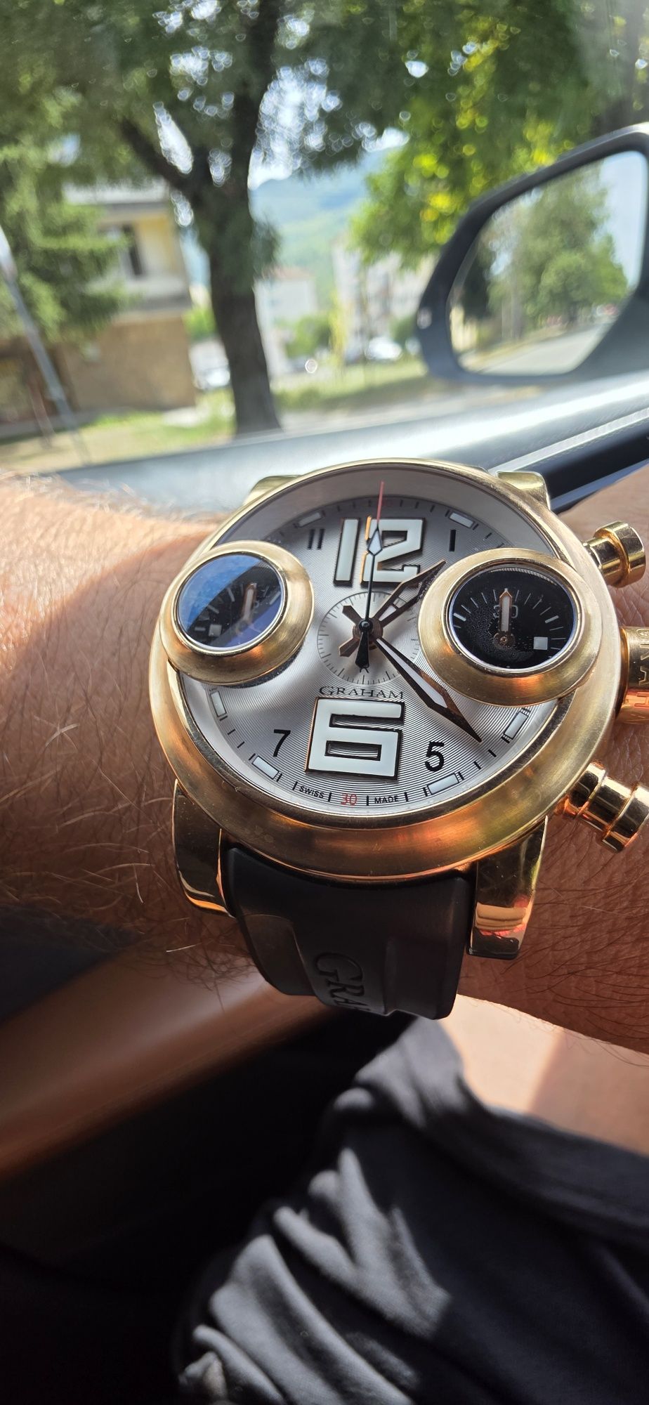 Graham 46mm 18k rose Gold