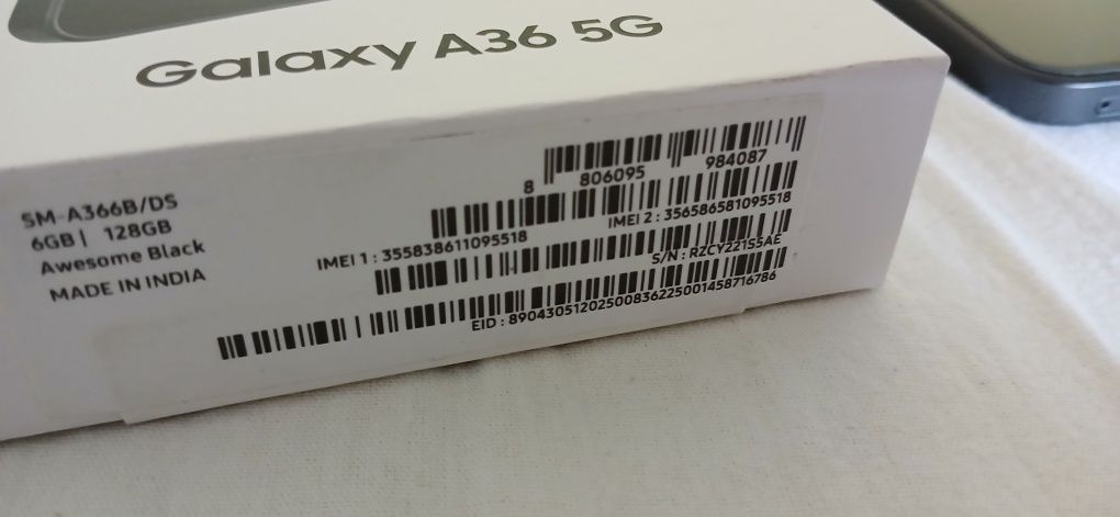 Samsung A36 negru nou
