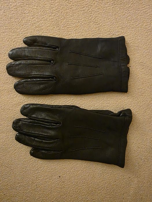 Mănuși piele negre dama