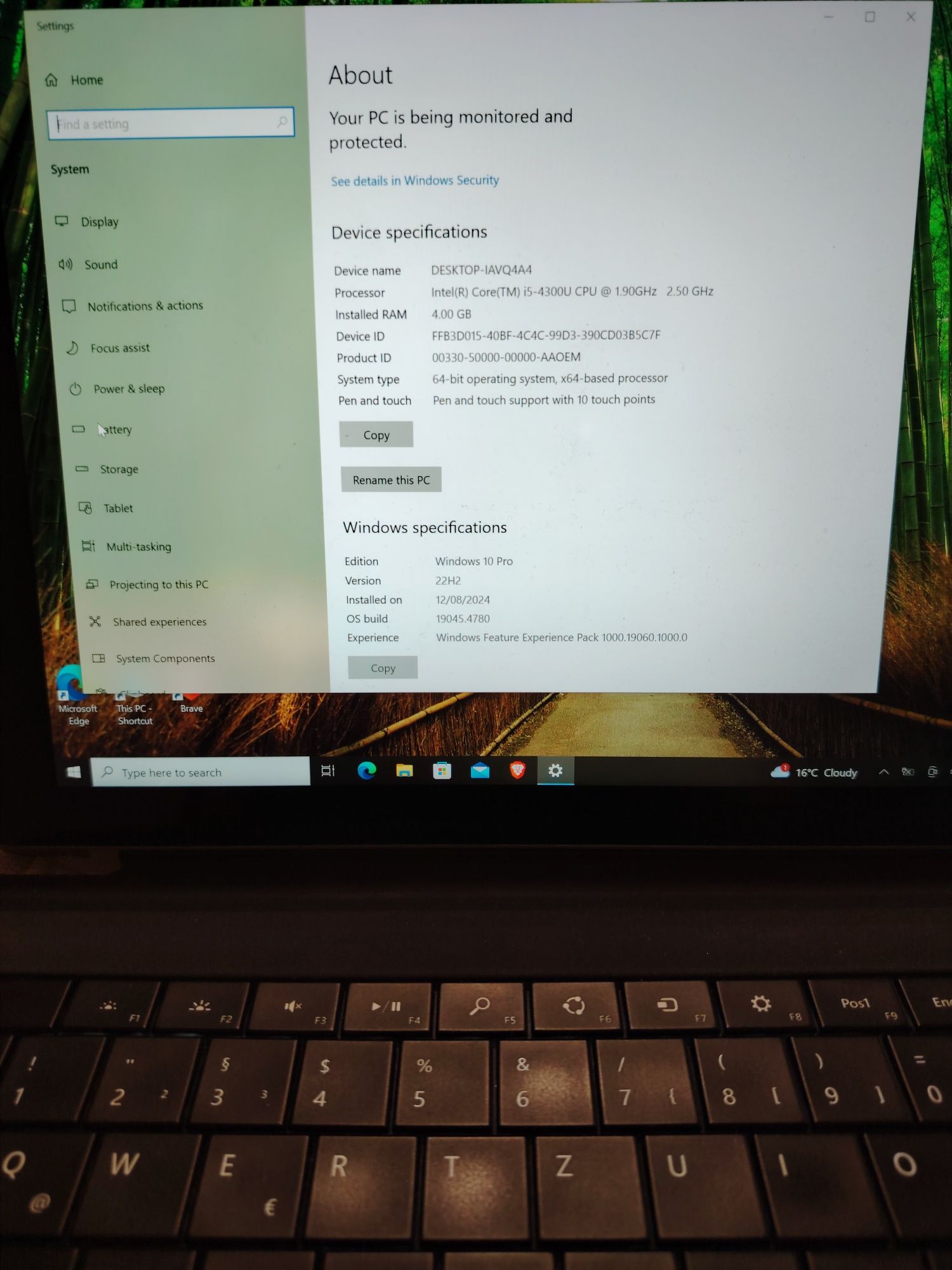 Microsoft Surface Pro 3 1631 Tablet Touchscreen