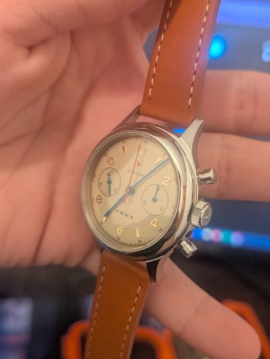 Seagull 1963, 38mm сапфир