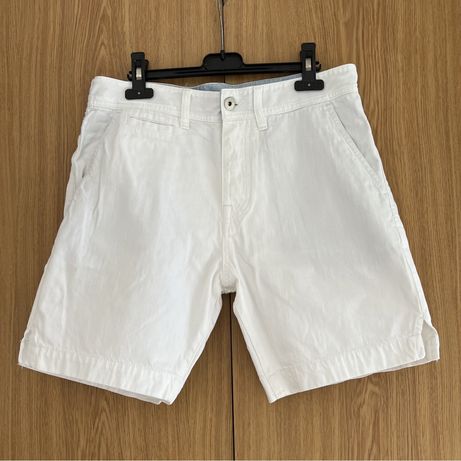 Pantaloni blugi scurti albi H&M (marimea S) baieti barbati