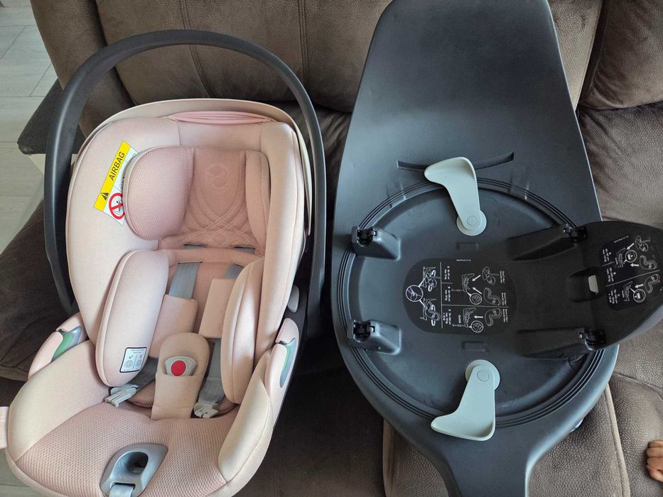Scoica Cybex cloud T peach +Isofix