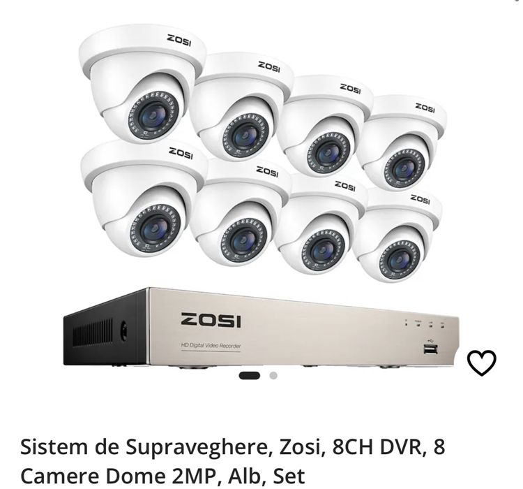 Sistem de Supraveghere, Zosi, 8CH DVR, 8 Camere