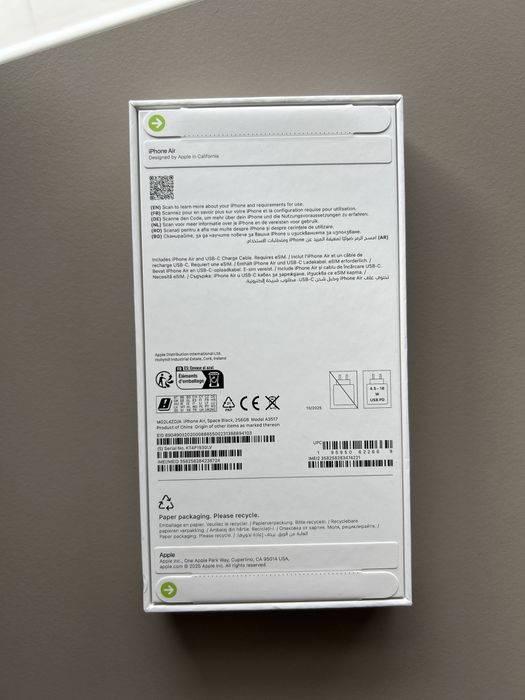 iPhone 17 Air 256 gb нов