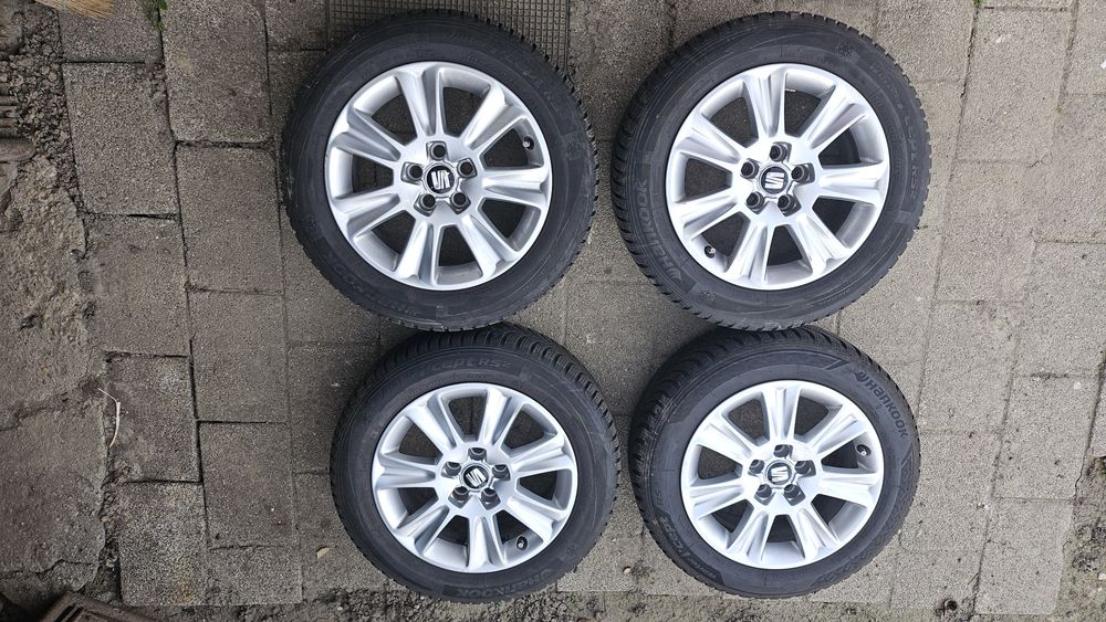 Jante Audi A1, 5x100 + Anvelope iarnă Hankook Winter iCept, 185/60/R15