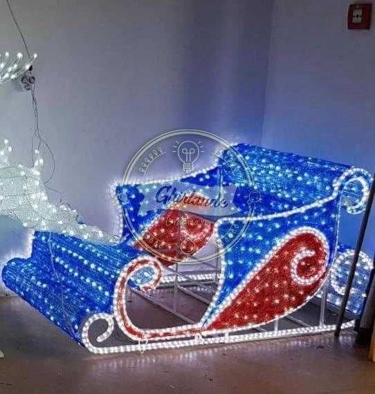 Sanie mare luminoasa cu 2 reni