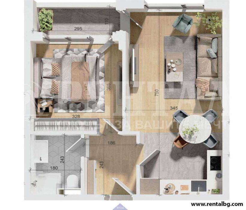 Продава се Двустаен апартамент в Пловдив, Тракия - 67 кв.м за 1478 €/кв.м - Снимка #15