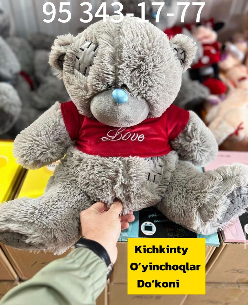 Мягкая игрушка Тедди 50см Yumshoq o'yinchoq ayiqcha Teddy  Ayiq Tediy