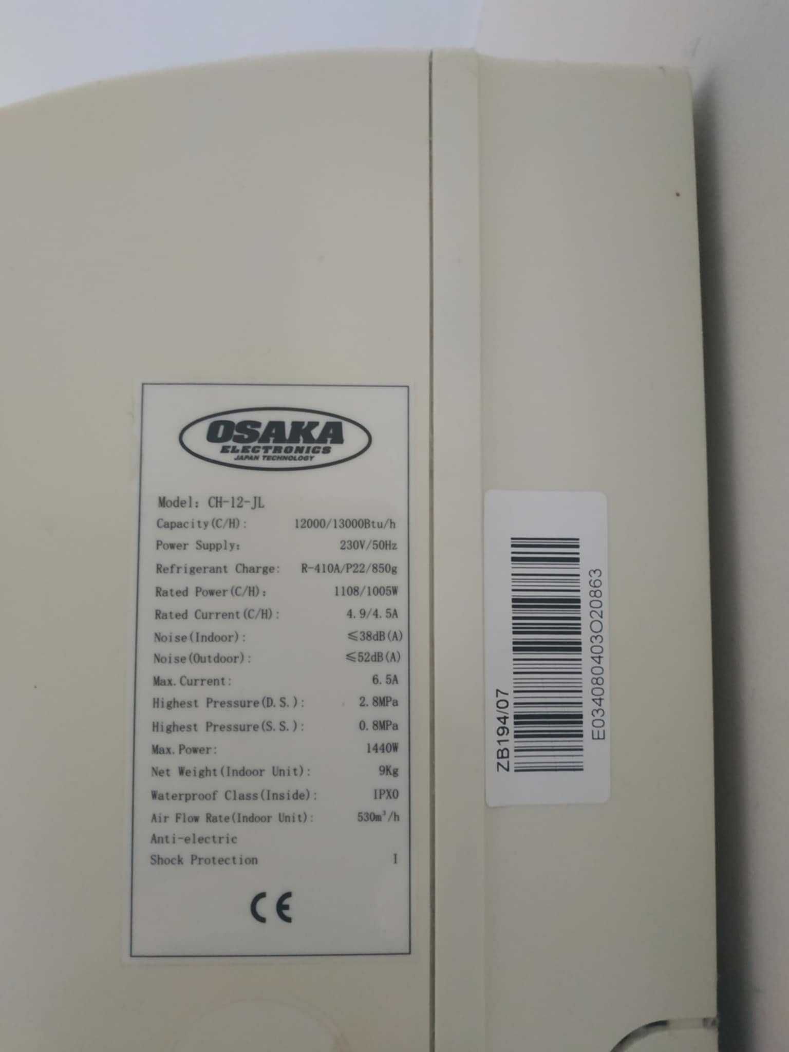 Климатик Osaka Electronic - Осака CH-12-JL - САМО ЗА ГР. КАЗАНЛЪК!
