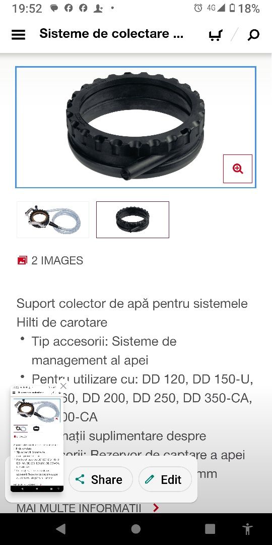 Hilti inel colector