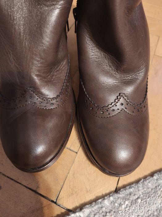 Ботуши, елегантни, кожени, италиански
