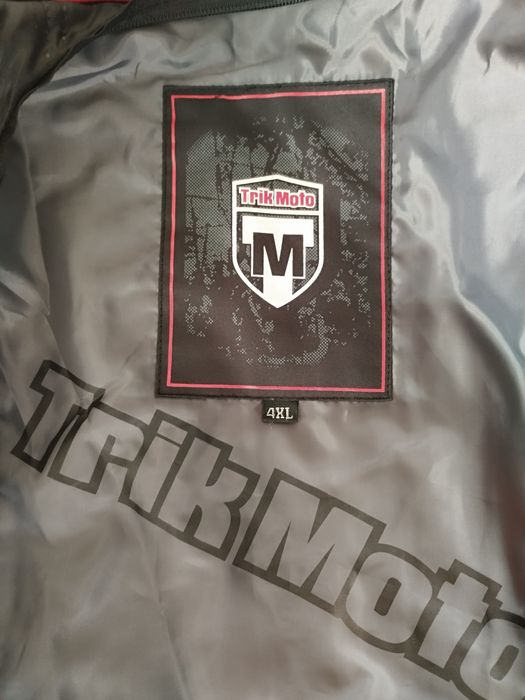 Мото екип с гащеризон, яке със сваляща подплата и обувки