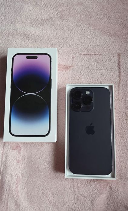 vand iphone 14 pro , deep purple,125 GB +4 huse mobilfox si o folie